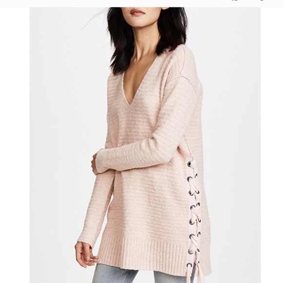 Free People Dresses & Skirts - Free people heart it laces tunic dress sweater bow